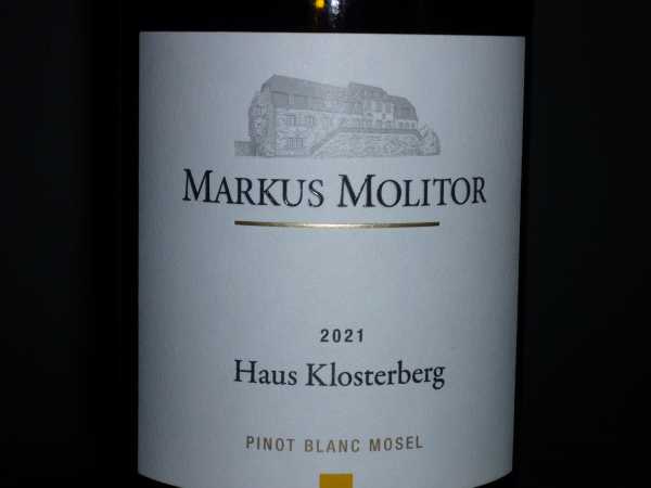 Markus Molitor Haus Klosterberg Pinot Blanc 2021