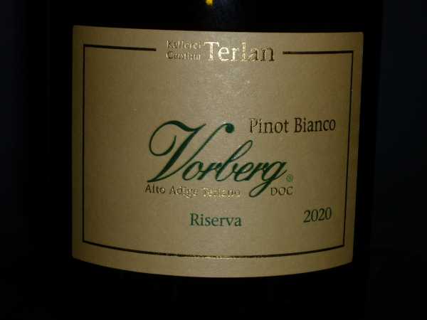 Terlan Pinot Bianco Riserva "Vorberg" Alto Adige doc 2020