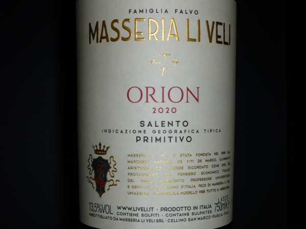 Masseria Li Veli Orion Primitivo I.G.T. 2021