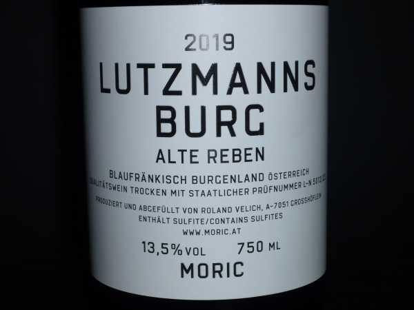 Moric Blaufränkisch Lutzmannsburg Alte Reben 2019