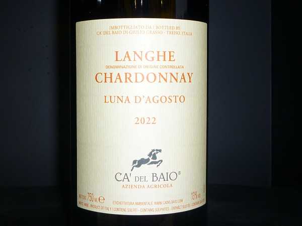 Ca del Baio Luna D`Agosto Chardonnay 2022